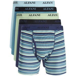 ALFATECH by ALFANI Men's 4-Pk. Moisture-Wicking Boxer Briefs - Mint/Navy S